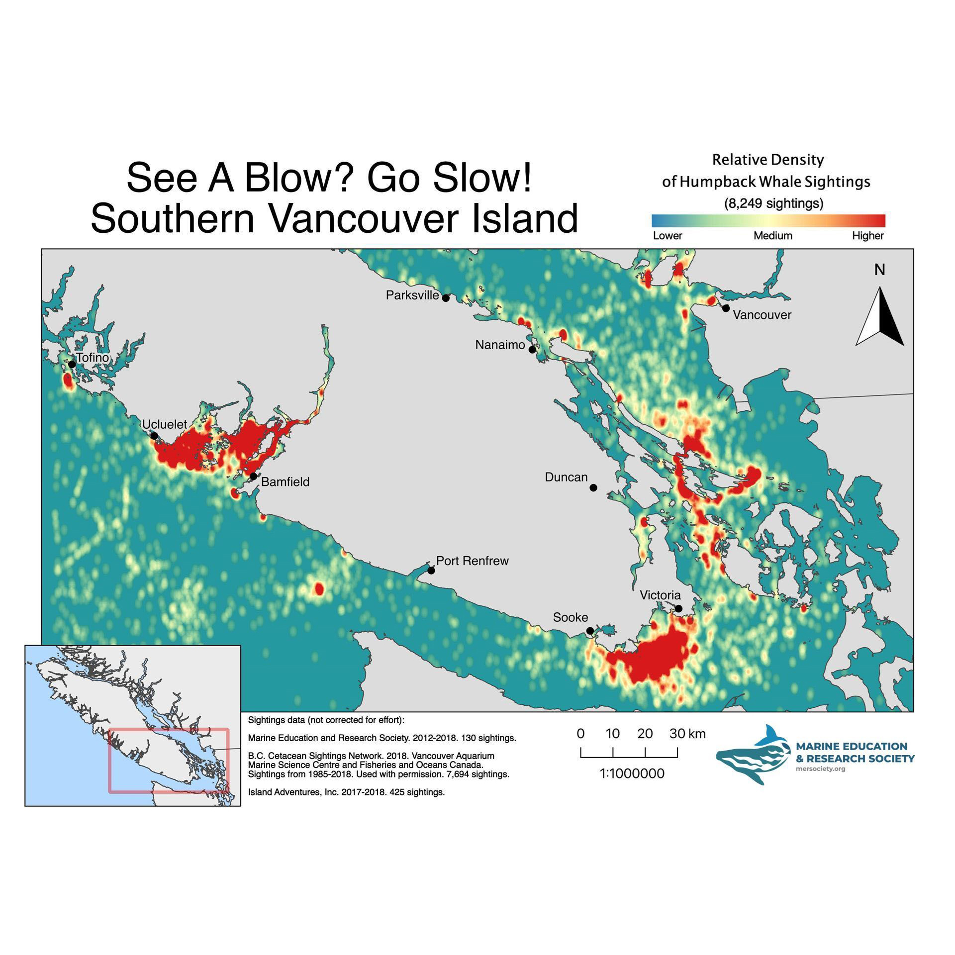 Southern Vancouver Island map